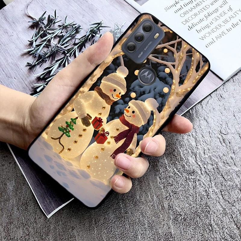 

Phone Case For Moto G85 G55 G05 G14 G75 G31 G50 G10 G20 G30 G60 G13 G32 G84 G54 G53 G72 G24 Power Christmas Snowman Moto G50 5G