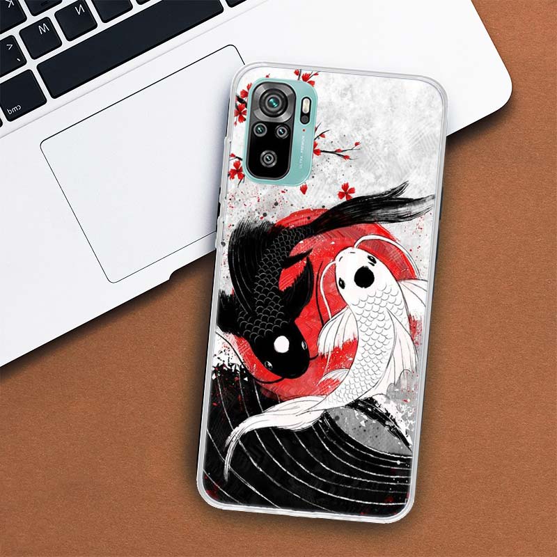 

Чехол для телефона «Japan Koi Fish Yin Yang Art» для Xiaomi Redmi 10 10C 10A 9T 9C 9A 9 Prime 8 8A 7 7A 6 6A K20 K30 K40 Pro S2 Fundas Cov Redmi S2