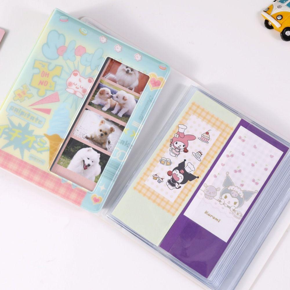 64 Pockets 4 Continuous Shooting Albums Clear Pockets Small Card Collect Book  Fans Supplies