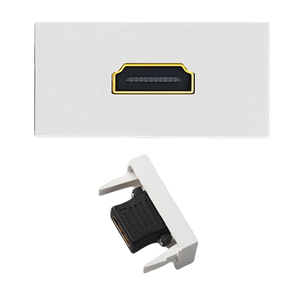 HDTV Female To Female Wall Socket Module Socket Socket for Sound Video Transmission Display Device Accessories