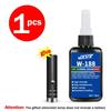LOOLIFL 50g New W-188 High-Strength UV-Curing Resin Adhesive, Suitable for DIY Projects, Bonding and Welding Glass, Metal, Ceramics, and ABS