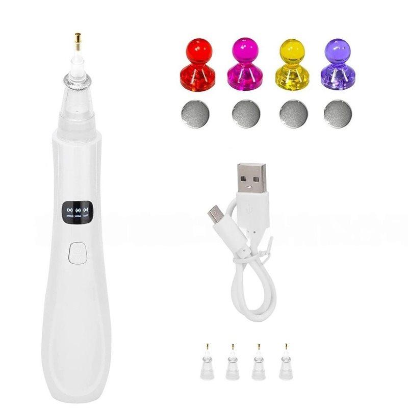 A03F-Electric Diamond Painting Pen With Adjustable Brush& Locator Tools, 1 Set Includes Rechargeable Battery, Vacuum Pump Tips