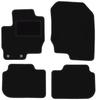 Black Velour Floor Mats For: Mitsubishi Colt VII Hatchback (2008-2012)