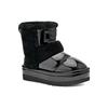UGG Sheepskin Warm Heightening Non-Slip Round Toe Short Tube Warm Short Snow Boots Women snow boots Black 1151630-BLK