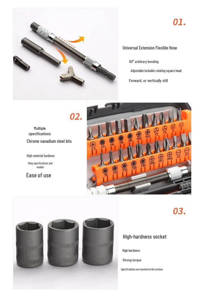 Mini Ratchet Screwdriver & Socket Set for Household Repairs