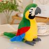 Lifelike Parrot Plush Toy Lovely Cartoon Macaw Doll Stuffed Simulation Bird Animal Plush Doll Birthday Gift for Kids Home Decor
