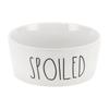 VOCOSTE Dog Food Bowl, Pet Bowl, Dish, for Large and Medium Dogs, 2100ml, White