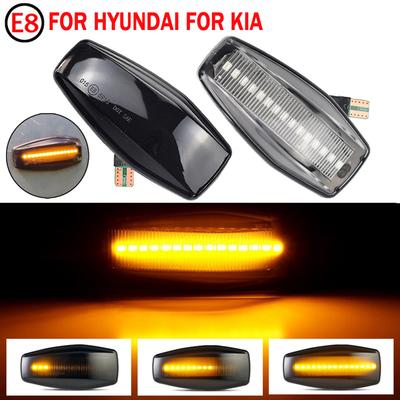 2 Stück Für Hyundai Fließendes Wasser Blinker LED Seitenmarkierungsleuchte Blinkleuchte Für Elantra Getz Sonata XG Terracan Tucson i10 Coupe