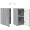 TV Wall Shelf Set Wall Mounted 4 pcs Grey Sonoma Wood Based Material
