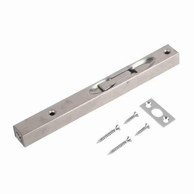 Home Gate Door Security Guard 304 Stainless Steel Flush Latch Bolt Slide Lock