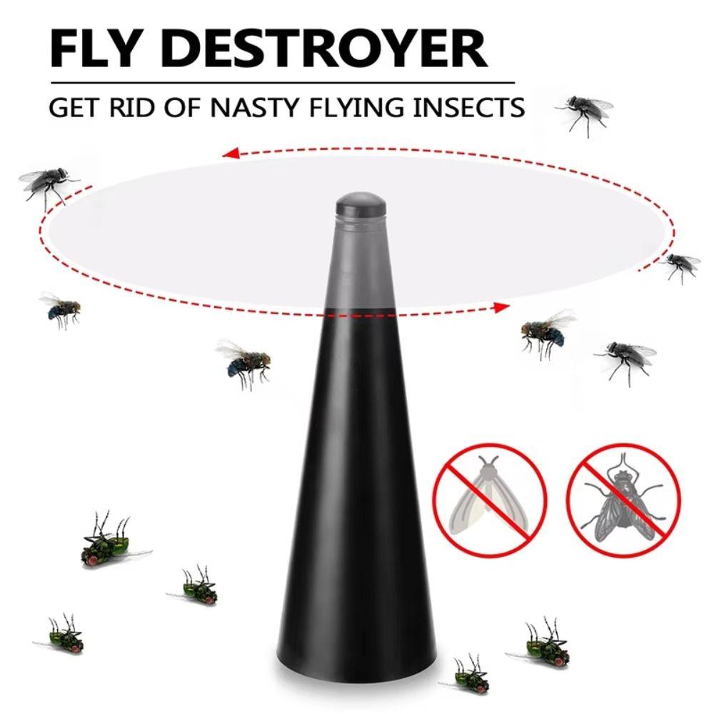 Fan-type Electric Flycatcher 360° Rotation Food Protector Automatic Fly Trap  Camping Party