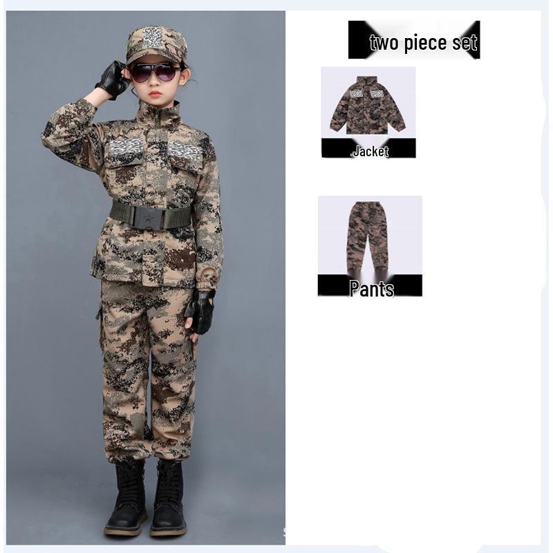 Bērnu kamuflāžas militārā treniņu forma -