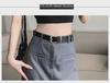 2023 Spring Women's High-Waist A-line Split Midi Skirt - Slimming, Long, Casual Bodycon Skirt