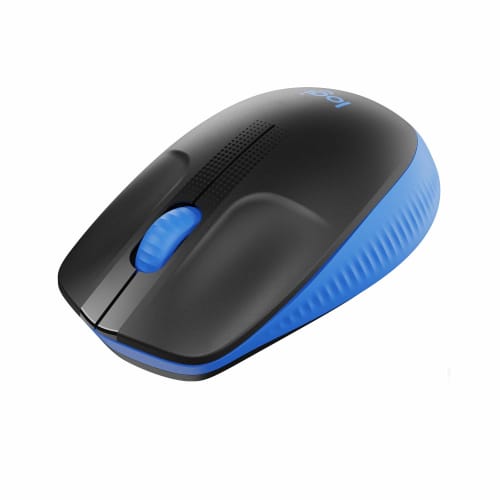 

Logitech Full Size Wireless Mouse M190BL Wireless Mouse Symmetrical Wireless USB Windows Mac Chrome M190 Blue