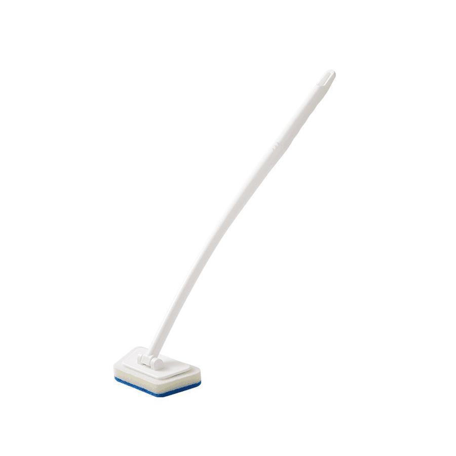 Removable Long Handle Bathtub Brush Multi-Functional Wall Tile Brush Window Glass Sponge Cleaning Scrubber for Stain Removal and Cleaning