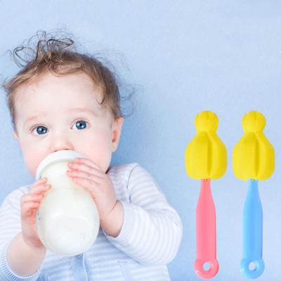 Universal 360 Rotary Baby Bottle Teat Pacifier Sponge Brush Cleaning Supplies