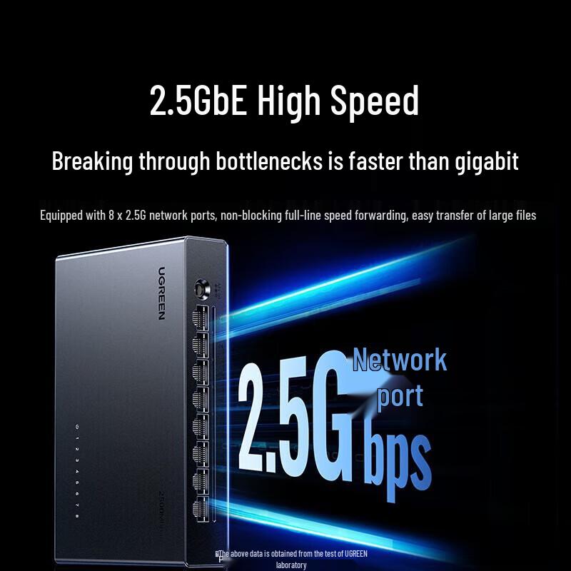 Ugreen 8-Port 2,5G Ethernet-Switch