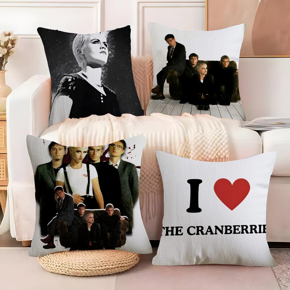 Gold Alternative Rock Band T-The Cranberries 3 Pillow Case Linen Pillow Case Sofa Home Decor Cushion Cover Cushion Cove