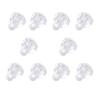 10x Clear Faceted Small Drawer Knob Cupboard Cabinet Pull Handle