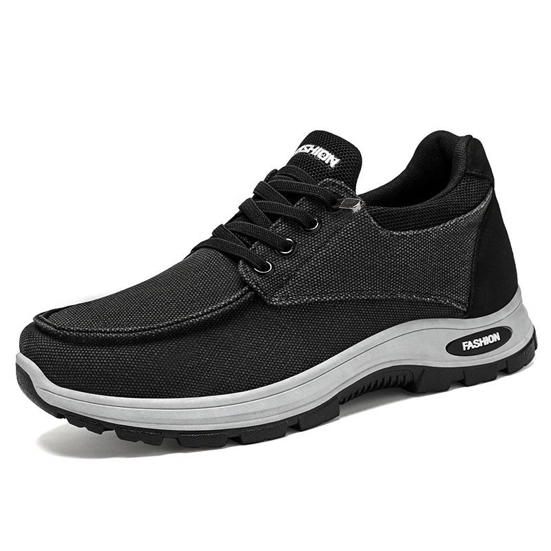 Shoes Men's Shoes New Summer Breathable Sports Shoes Shallow Mouth Thick Sole Men's Cloth Shoes Comfortable Running Shoes Soft Sole Single Shoes