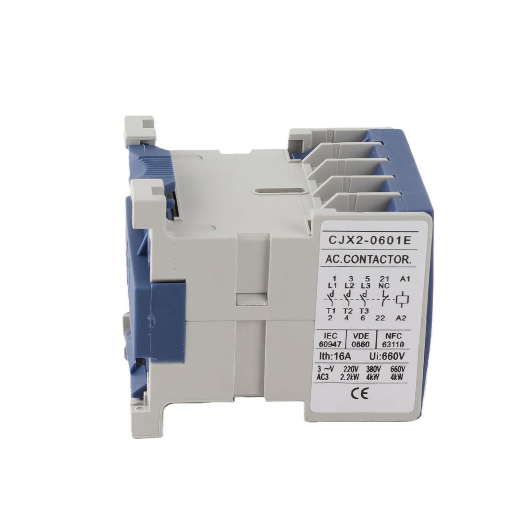 Baomain AC Contactor CJX2-1801, 110V, Coil, 3P, 3 Pole, 660V, 25A, 1NC, Flame Retardant Housing, High Load Capacity, Normally Open to a Wide Range of