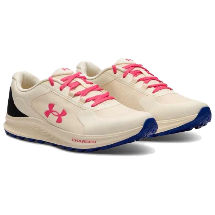 Under Armour Charged Bandit Trail 3 Fashionable Comfortable Breathable Low-Top Running Shoes Men Sneaker Butter White 6007221-142