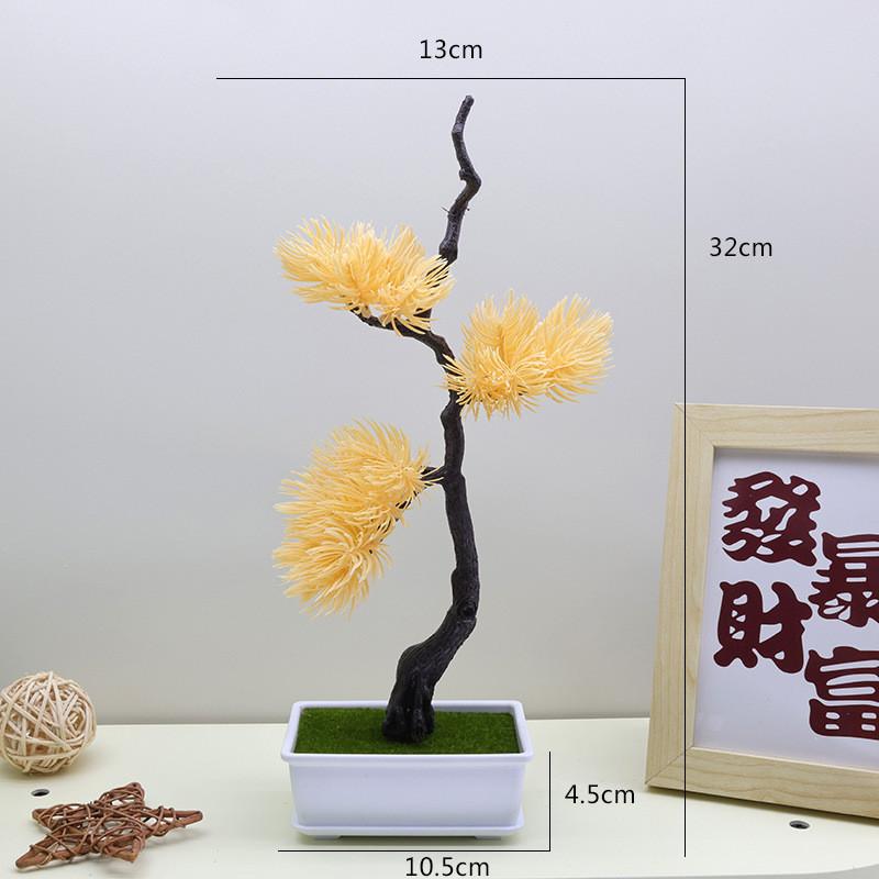 Densata Artificial Pinus Pineneedle Greenery Landscape Decor For Living Room