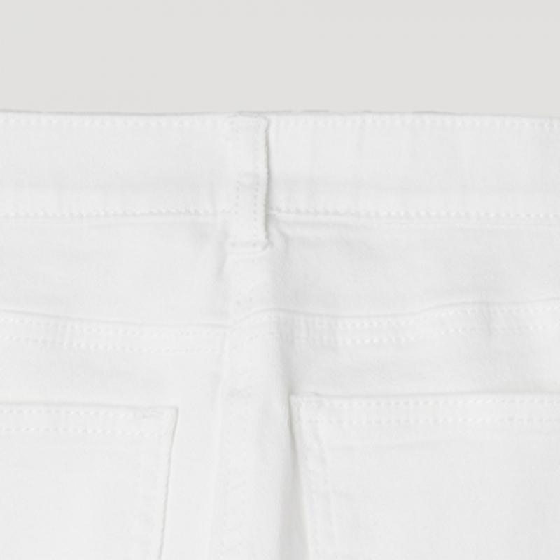 [Sie S miSS] Verjüngende Rückenband-Denimhosen SSmSlp22010