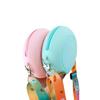 Donut Pattern Silicone Crossbody Pouch Soft Lightweight Kids Shoulder Bag for Storing Coins Keys Outdoor Play Use
