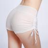 Sommer Strand Damen Unifarbene Bikinihose Seitlich Gefaltetes Bandage Badehose