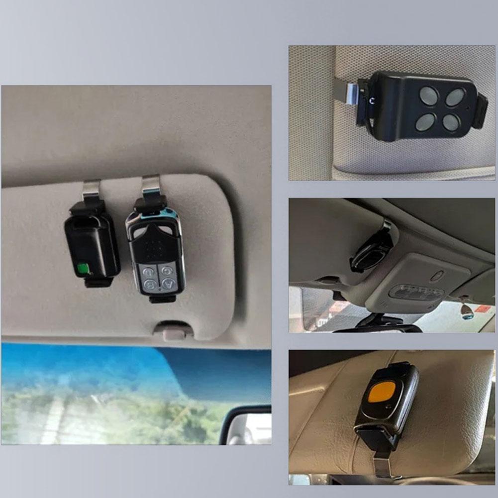 Car Visor Remote Control Holder Clip Universal Transmitter Clip Mount For Garage Door Opener, Gate Remote, Toll Pass, Key Fob
