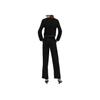 Karl Lagerfeld French Elegant Daily Commuting Dating Outfit Light Luxury Solid Color Low Round Neck Long Sleeve Coat Sweater Women Outerwear 241L2042