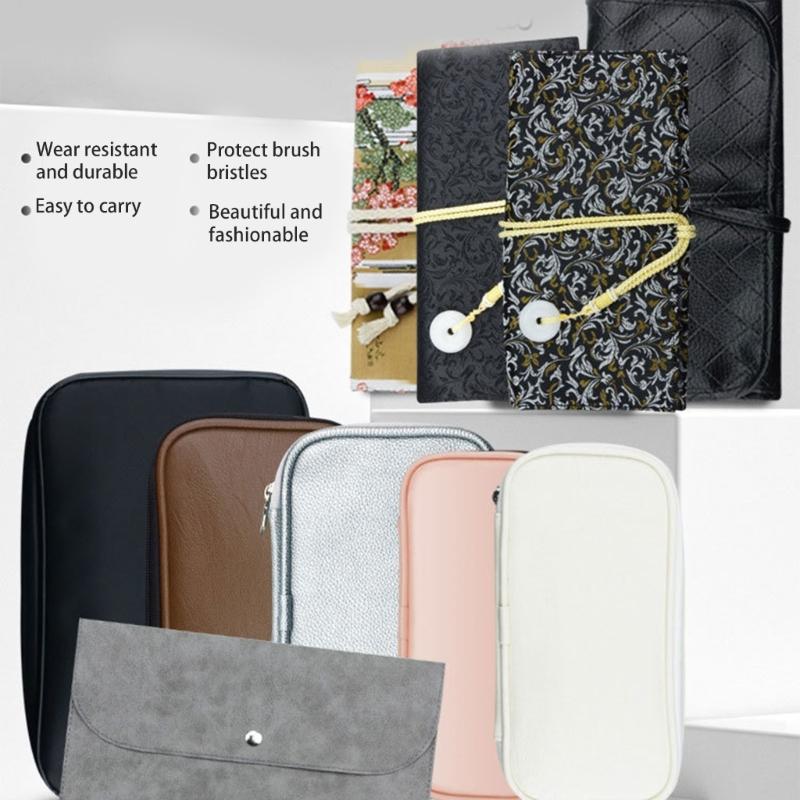 Portable Makeup Brush Storage Bag Multifunctional Waist Pack Brushes Organizer for Travel and Daily Use