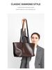 New Women's Genuine Leather Large Capacity Retro Tote & Crossbody Bag