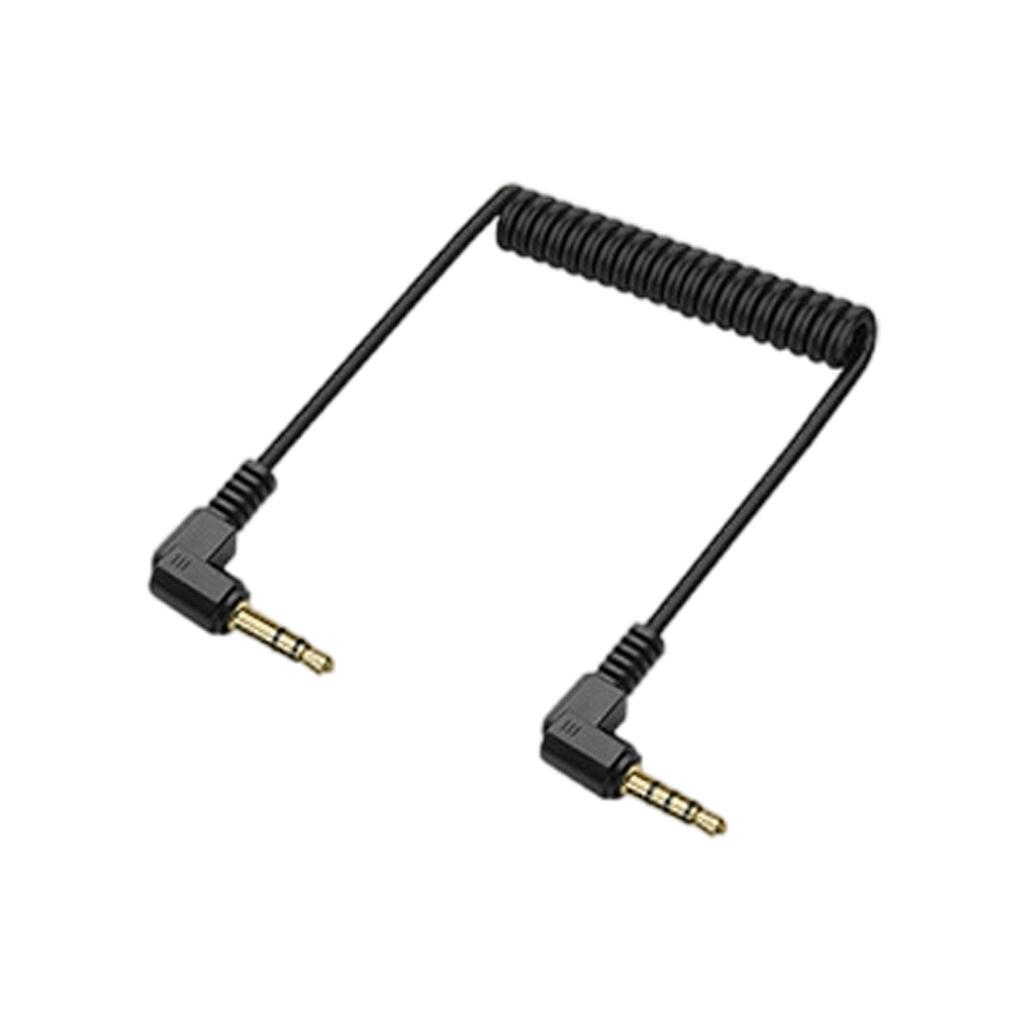 3.5mm Spring Loaded Sound Cable Adjustable Length 3 Section To 3 Section/4 Section Design Universal Compatibility