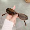 Sexy Small Oval Women's Sunglasses Female Retro Colorful Shade Eyeglass New Fashion Leopard BrownSun Glasses