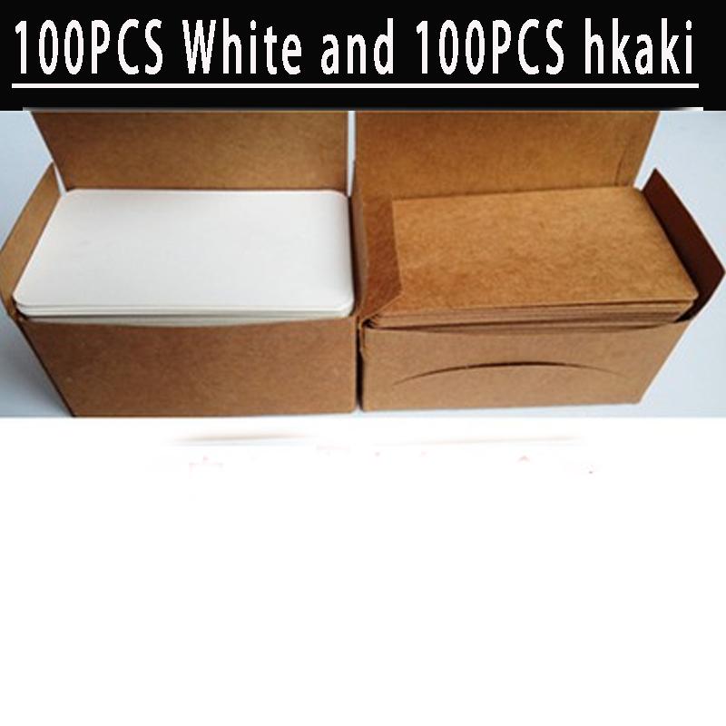 100/200 szt. Karty do gry Puste Twardy Papier Karton Papier DIY Gra planszowa Pocztówka Ręcznie robiona Tapeta Kartki Pocztowe Wiadomość Biała Karta