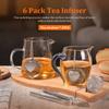 6/8 Packs Tea Infusers for Loose Leaf Tea Stainless Steel Tea Steeper Ball with Clip Rustproof Extra Fine Mesh Tea Strainers