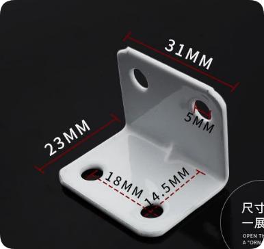 10pcsAngle Iron Plank Table, Chair, Cabinet, Wardrobe Fixed Connector 90 Degrees Right Angle L-shaped Support