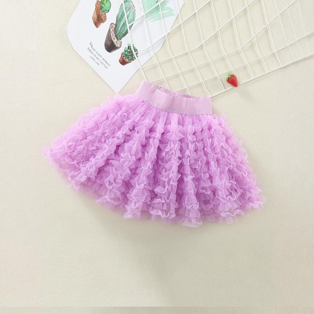 Girls Versatile Princess  Skirt - Puffy Short Skirt For Kids