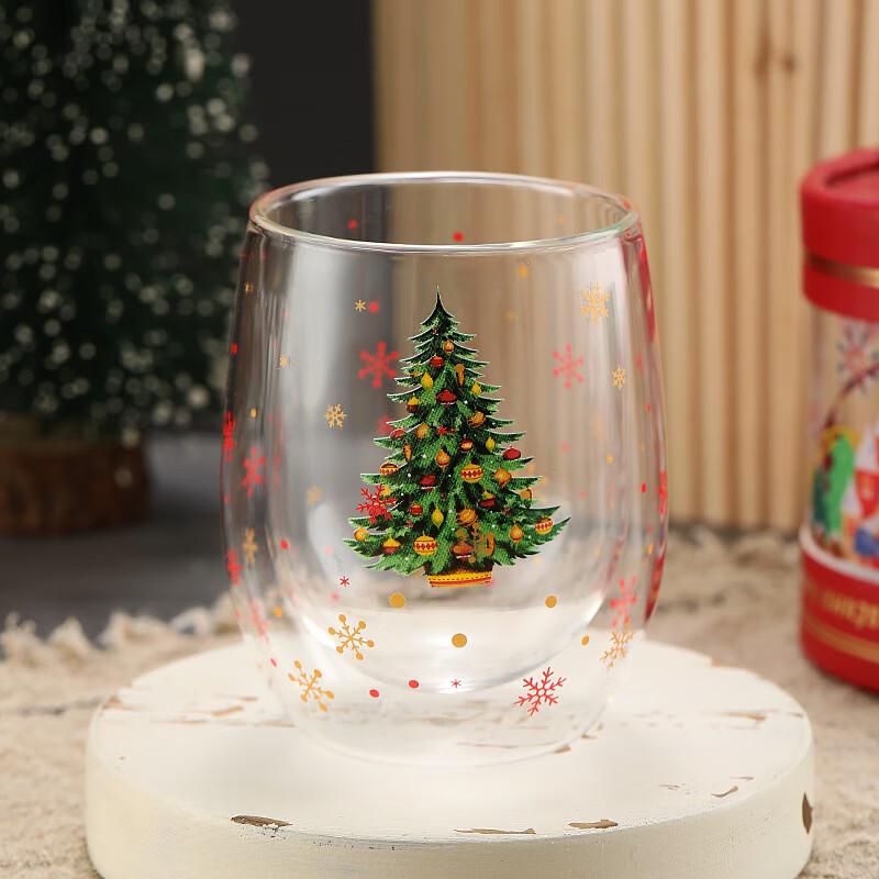 Santa Claus Christmas Glass Mug