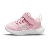 Nike Free RN 2021 TD Pink Foam Baby Sneakers White Pink-Glaze Metallic-Silver CZ3997-610