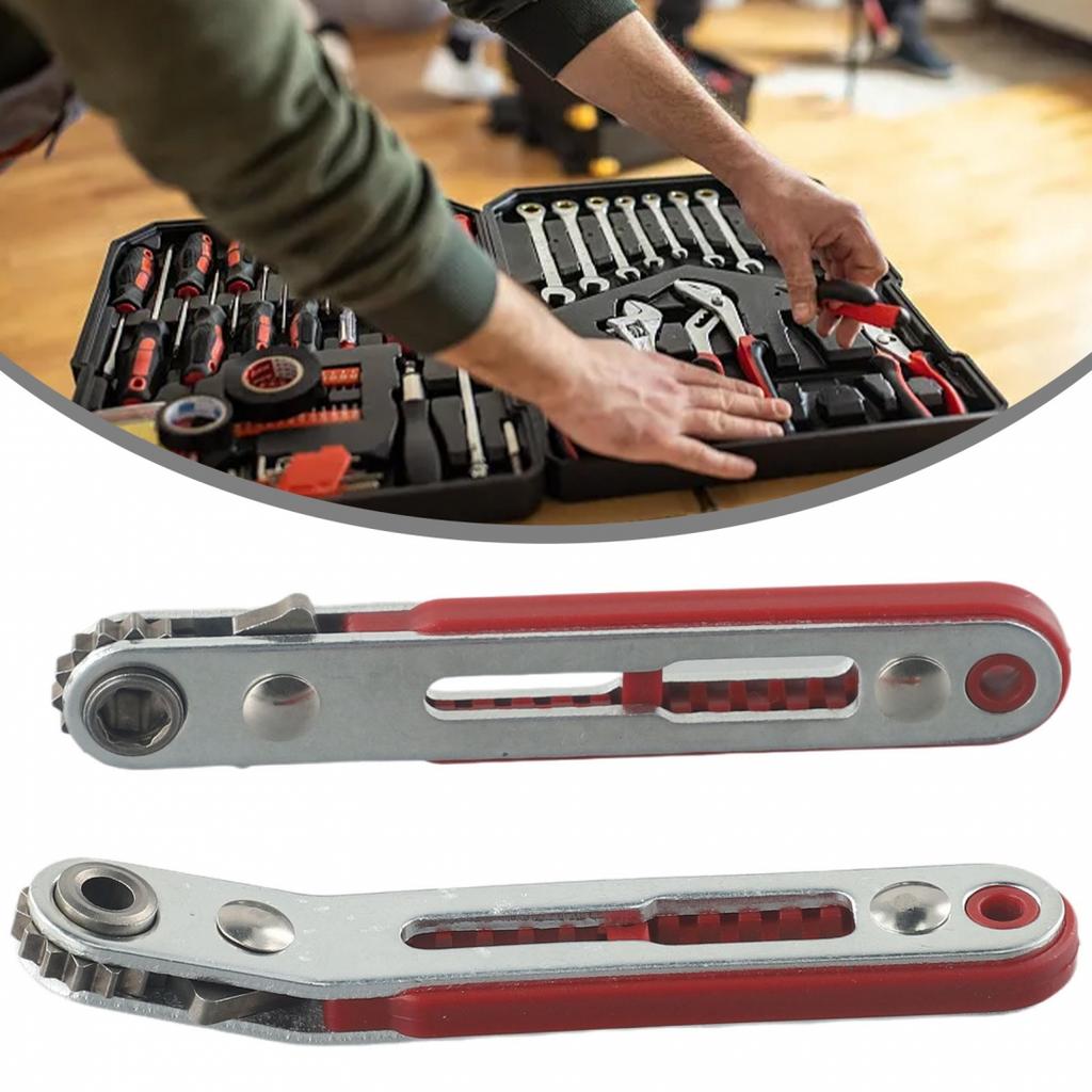 Knarrenschlüssel Wechselbarer Winkelkopf Flachkopfschraubendreher