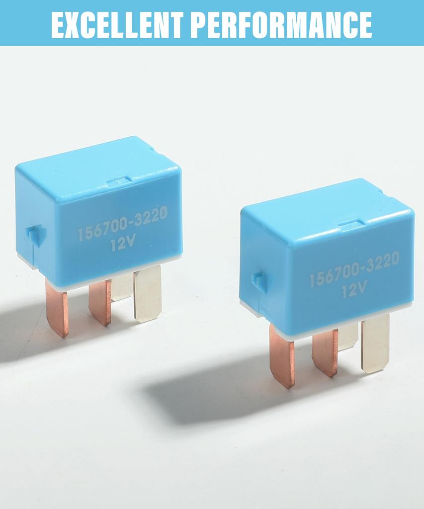 Zlirfy 2 Pack Relay 4 Pin Car Relay Car Accessories AC Starter Relay