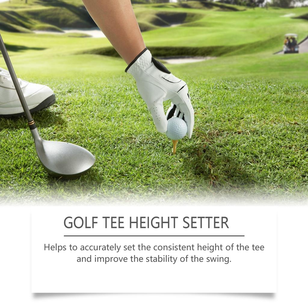 HOZONEX HZ-F01-0025-01 Plastic Golf Tee Height Setter Portable Practice Aid for Consistent Swings