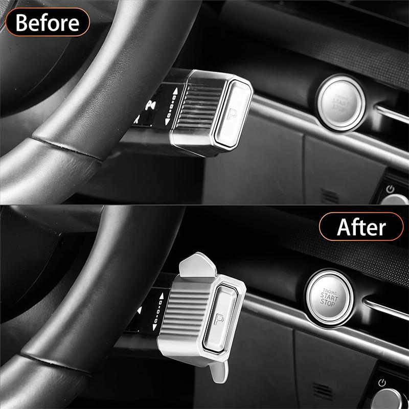Column Gear Shift Knob Cover For Hyundai Santa Fe/Kona 2024-2026 For Hyundai Tucson 2025-2026, Sonata 2023-2026 Accessories