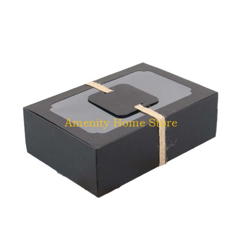 F26C Cake Boxes Paper Candy Box Paper Treat Boxes 12PCS for Biscuits Cookie Desserts
