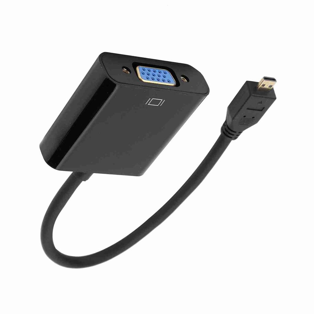Micro HDMI to VGA Video Converter Adapter 1080P for Raspberry Pi 4B with Power Supply FunctionMicro HDMI to VGA