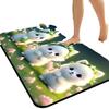 Cute Dog Quick-Dry Non-Slip Diatomaceous Earth Bath Mat