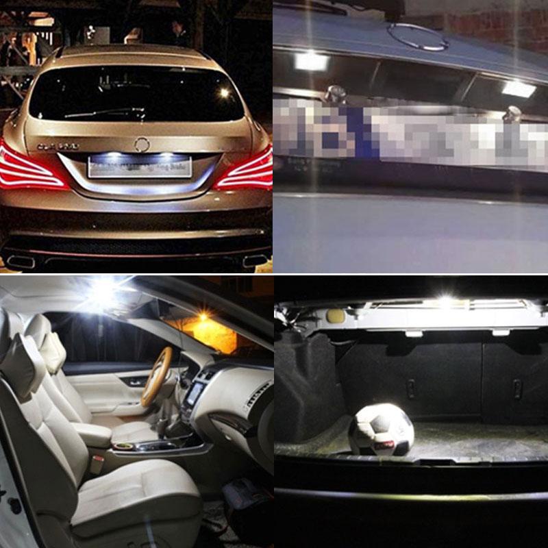 4Pcs Canbus No Error Festoon 36mm C5W LED License Plate Light for Mercedes Benz W210 W211 W203 W208 W209 W169 AMG CLK Dome Light Dome Lights 6